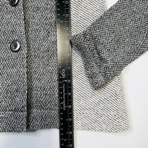 Saturday Sunday Anthropologie Milica Tweed Knit Jacket Size XS Gray Blazer - Picture 6 of 10
